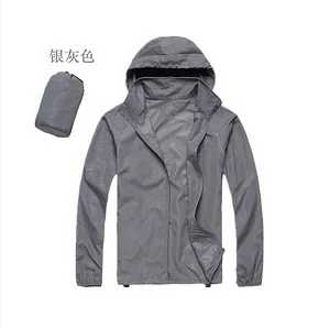 Абсолютно новое водонепроницаемое ветрозащитное дышащее пальто для велоспорта, ветровка Джерси MTB для велосипеда/велосипедная куртка, ветрозащитная куртка для мужчин 01 для женщин - Цвет: gray