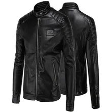 Men’s Leather Jackets Spring and Autumn Black Leather Jacket For Men Faux Leather Coats Plus Size M-5XL PU Jackets Overcoats