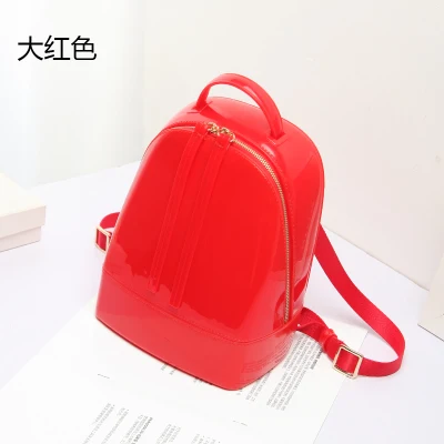 2016 New Women Candy Color Summer Mini Jelly Backpacks waterproof PVC Silicone Shoulder Bags for beach
