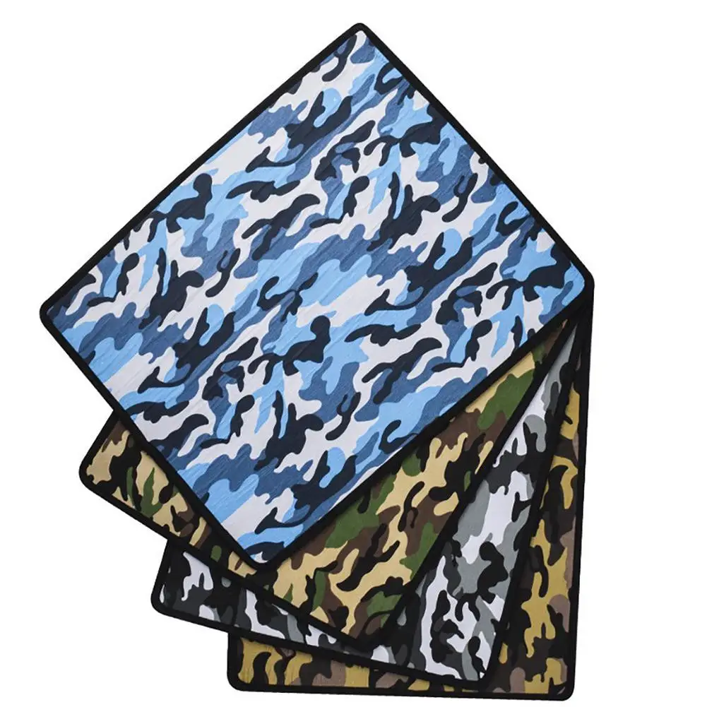 

LanLan Simple Camouflage Pet Food Mat Cat Dog Bowl Placemat Cushion Litter Mat Car Supplies