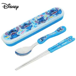 Disney ice romance детская посуда палочки для еды ложка набор палочки для еды из нержавеющей стали ложка удобный набор посуды с коробкой