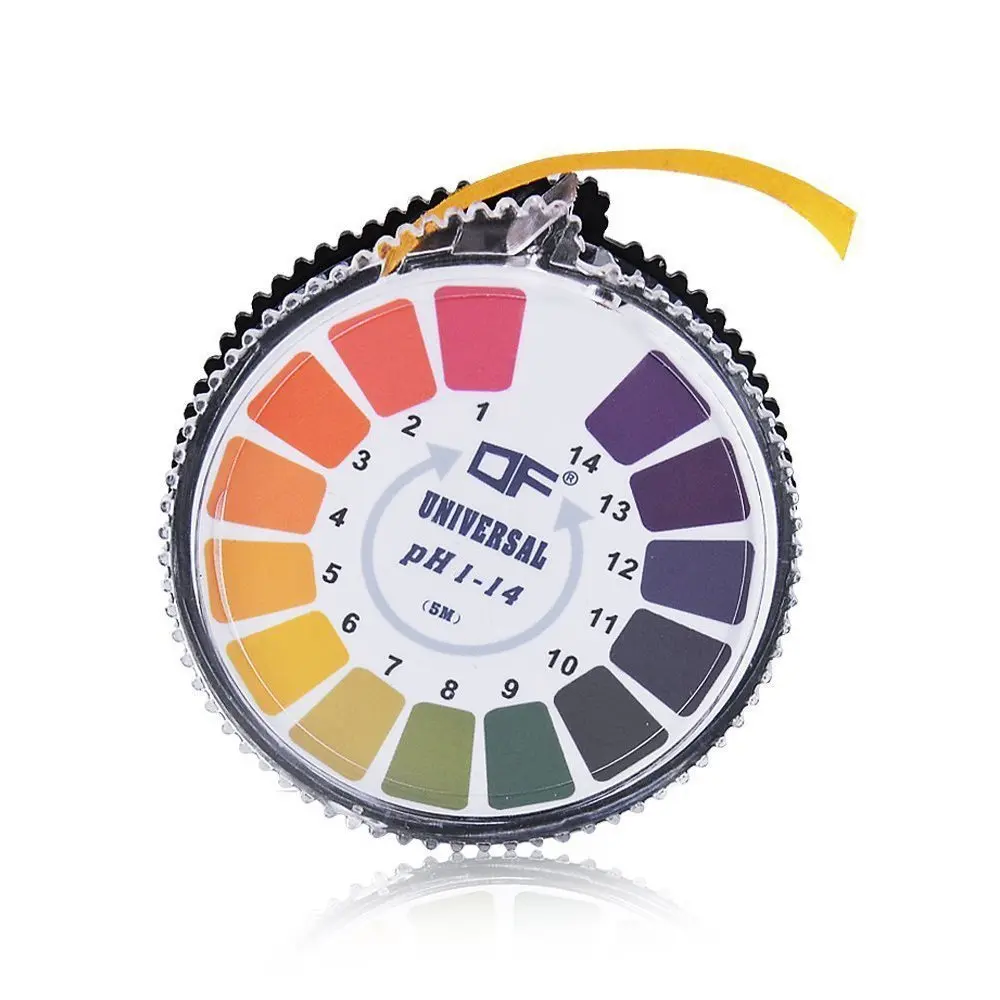 

1 Roll 1-14 PH Meter Tester 5m PH Alkaline Acid Indicator Test Paper for Water Urine Saliva Garden Soil Litmus Paper Tester