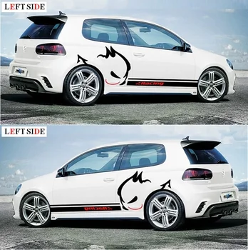 

LEFT SIDE Full Body Car Stickers Personality DIY Car-styling Movement Sticker Waterproof High Quality Waist Line Protective Film
