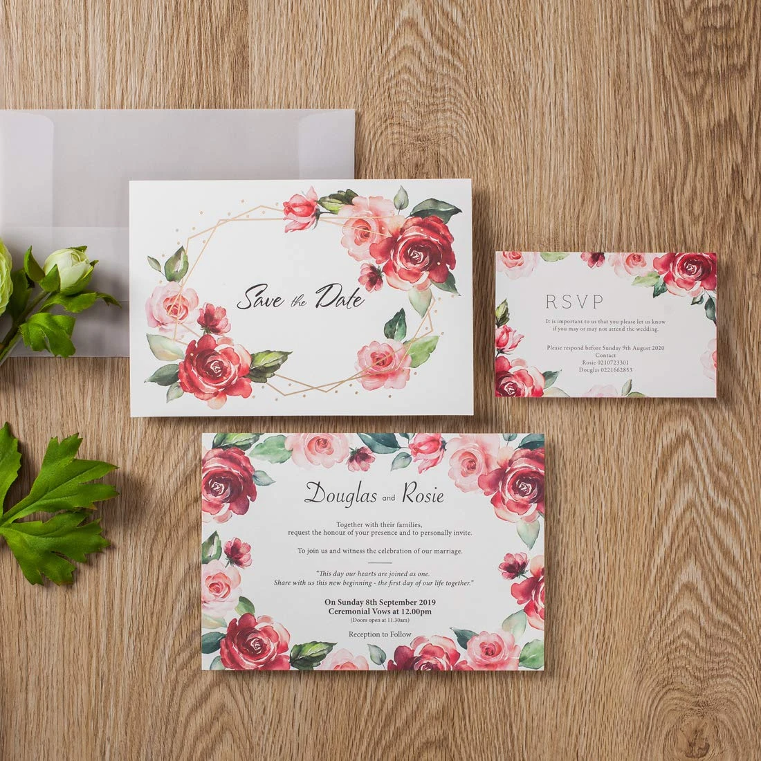 50 Pink Lace Border Invitations for Weddings or any Occasion Customized for You