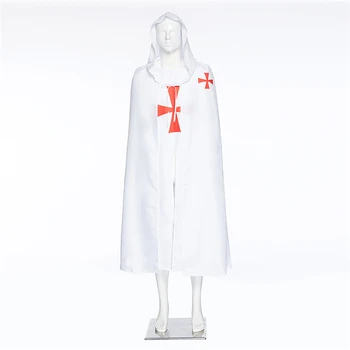 

Halloween Cosplay Templars COS Costume Roman Empire Movie Costumes Big Cloak Hooded Robes For Men And Women