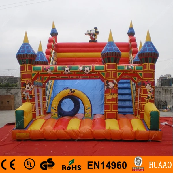 

Commercial Giant Micky Mouse Inflatable slide with free CE/UL air blower