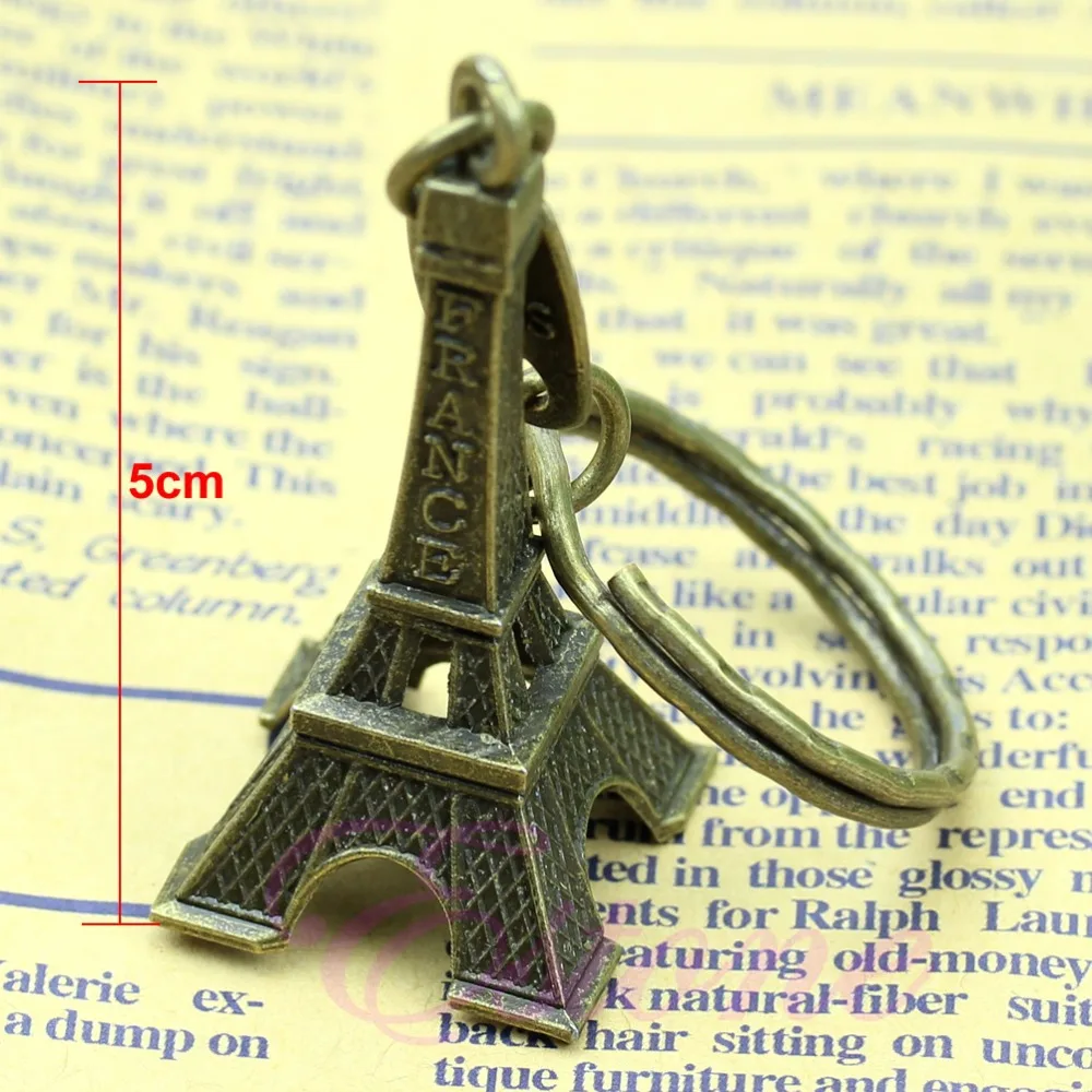 

Home Craft Decor 5cm Miniatures Bronze Tone Paris Eiffel Tower Figurine Statue Vintage Alloy Model Home Decoration