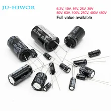 Full Values Aluminum Electrolytic Capacitor 6.3V 10V 16V 25V 35V 50V 63V 100V 250V 400V 450V 10uF to 1000uF 1000uF to 4700uF цена Full Values Aluminum Electrolytic Capacitor 6.3V 10V 16V 25V 35V 50V 63V 100V 250V 400V 450V 10uF to 1000uF 1000uF to 4700uF цены онлайн