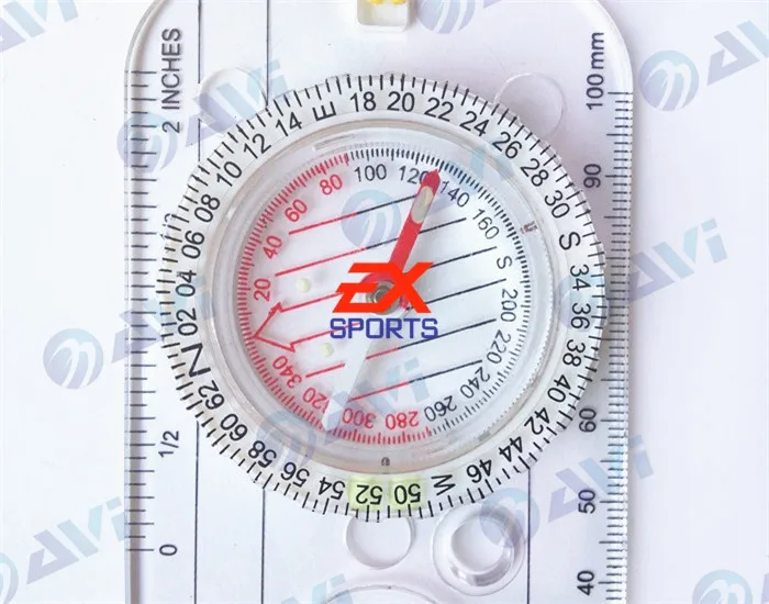 Brand New Magnifying Compass Army Scouts Hiking Camping Boating Map Reading Orienteering (3)