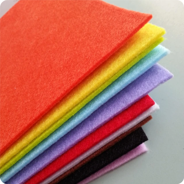 2MM Thick Felt Fabric - 10 Sheets 30cm x 30cm - Pick your own colors  nonwoven fabric polyester DIY handmade sewing - AliExpress