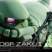 Bandai Gundam 1/144 RG MS-06F ZAKU II мобильный костюм Сборная модель наборы фигурки пластмассовые игрушечные модели