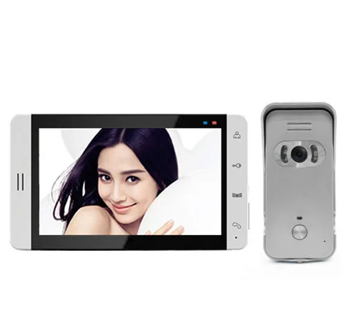 

XinSiLu 7 INCH Touch Screen Two-way Audio Intercom Video Door Phone Door Bell W/T Taking Photos/Recording function(optiional)