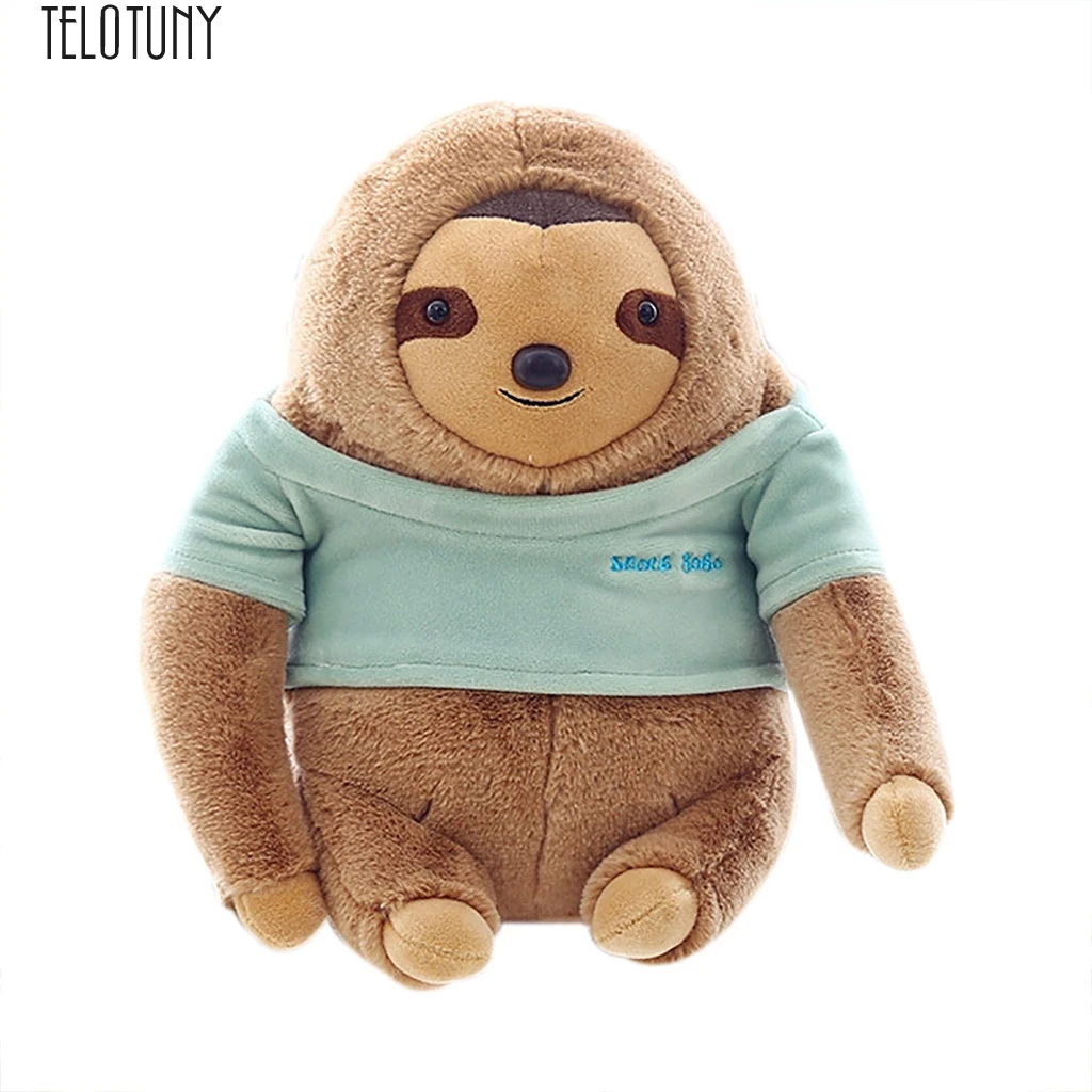 

TELOTUNY Plush Dolls Cartoon Plush Toys Kawaii Sloth soft Dolls Children Baby Animal Kid Toys Cute Education Toys Hot New J23