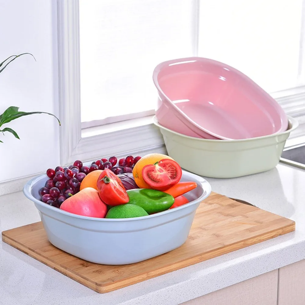 

Square thickening basin baby bathing basin kitchen plastic large wash basin bathroom washbasin