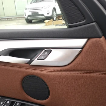 

4x Chrome Door Window Lock Switch Cover Trim For BMW X5 F15 F85 2014-2017 & X6 F16 F86 2015-2017