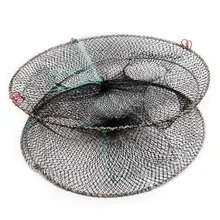 2 слоя Портативный рыболовная сеть Рыба Креветки сетки клетка литая рыболовная сеть Складная рыболовная сеть Рыбалка снасти 40 см х 18 см