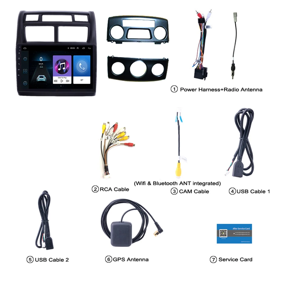 Perfect 9 inch 2.5D IPS Tempered HD multi-touch screen Android 8.1 NAVI for KIA Sportage 2007-2013 with Bluetooth USB WIFI support SWC 1