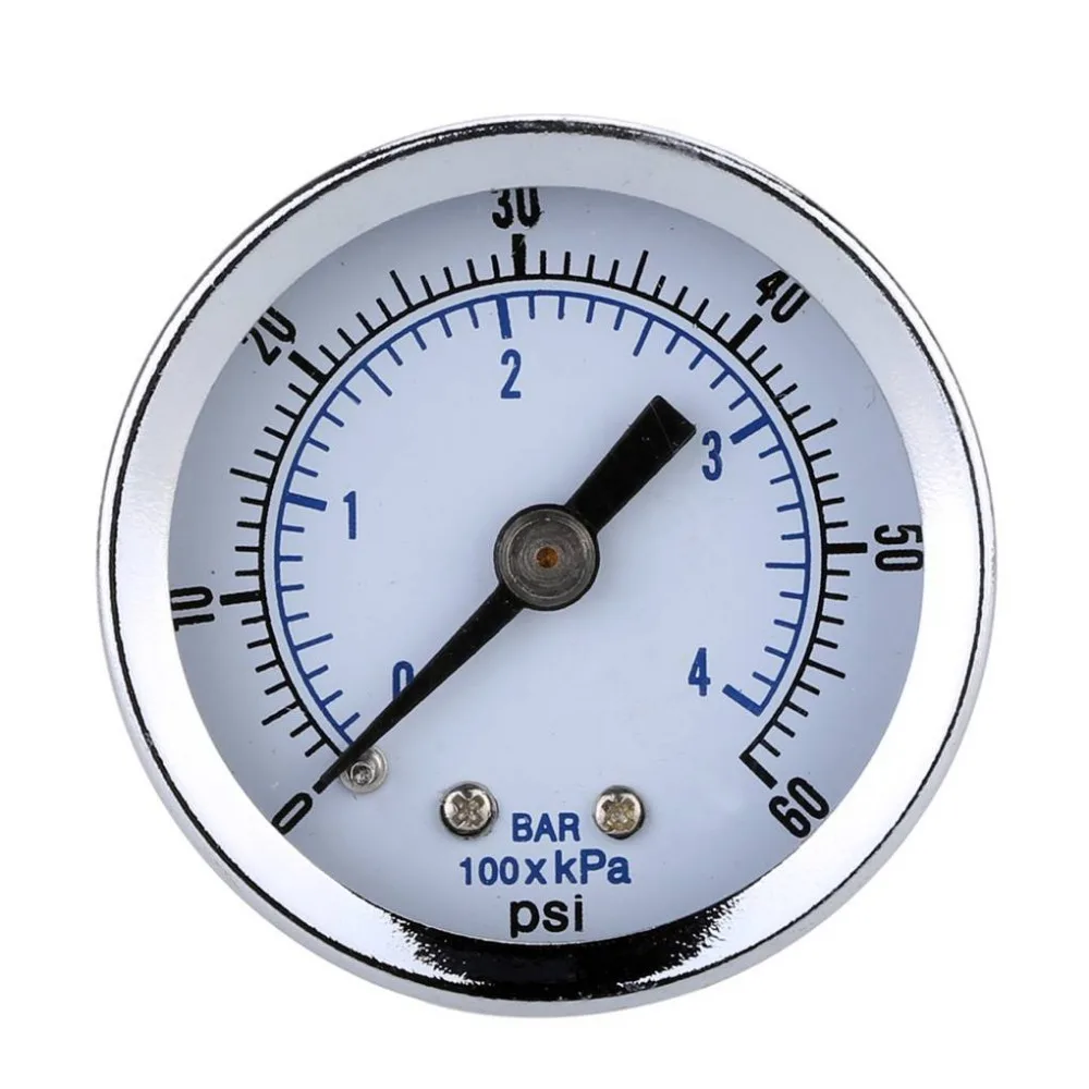 Мини манометр NPT 40 мм 0 60PSI 1/8 дюйма|Манометры| |