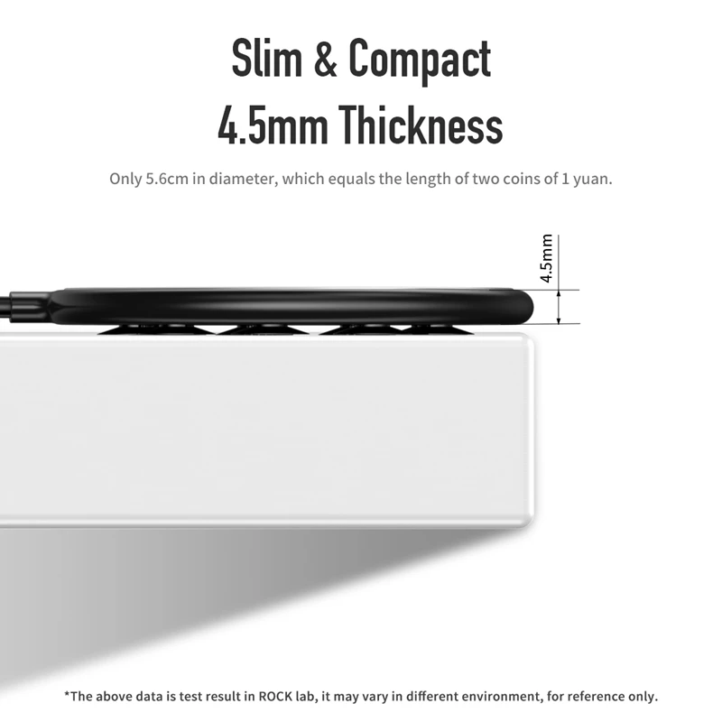 Беспроводное зарядное устройство ROCK Spider на присоске для iPhone X Xr XS Max Mini 10 Вт быстрая Беспроводная зарядная подставка для samsung Note 8 9 S9+ S8