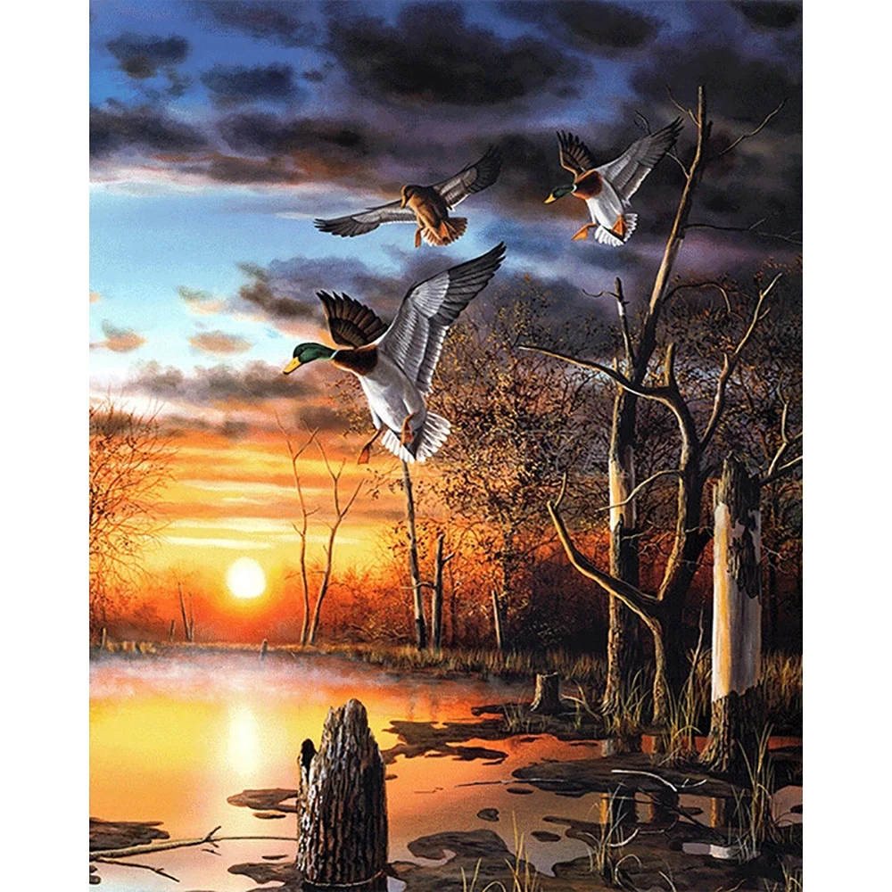 

Diamond Painting Wild Goose Kits Handmade Needlework DIY Diamond Embroidery Mosaic Rhinestone Picture