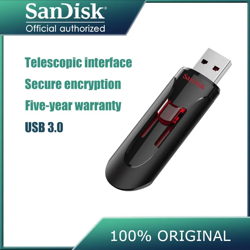 Двойной Флеш-накопитель SanDisk CZ600 usb флэш-память USB 3 0 флеш-накопитель 16 ГБ 32 64 128
