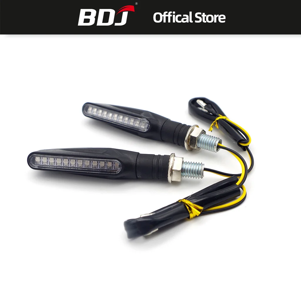 

BDJ Motorcycle Turn Signal Lights LED Indicators Universal Motorbike Blinker Moto Tail Lamp for Honda Kawasaki Yamaha Ducati