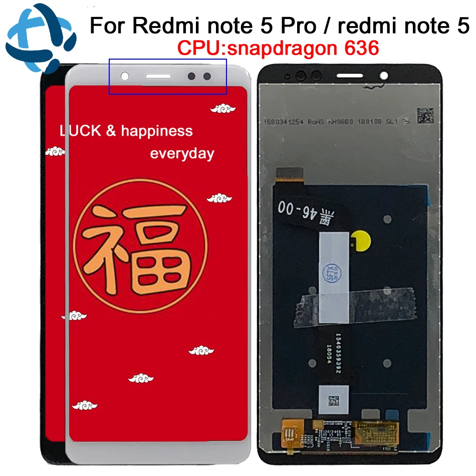 

For Xiaomi Redmi Note 5 Pro LCD Display Touch Screen Digitizer snapdragon 636 LCD Redmi Note 5 China Assembly lcd Repair Parts