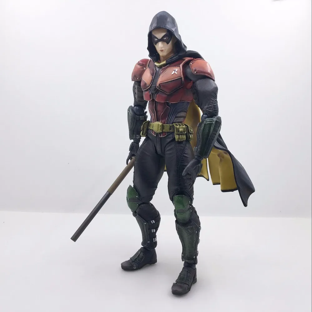 Play Arts Kai PA Bat Man Arkham Knight Robin Jason Todd Red Hood 27 см ПВХ фигурка кукла игрушки детский
