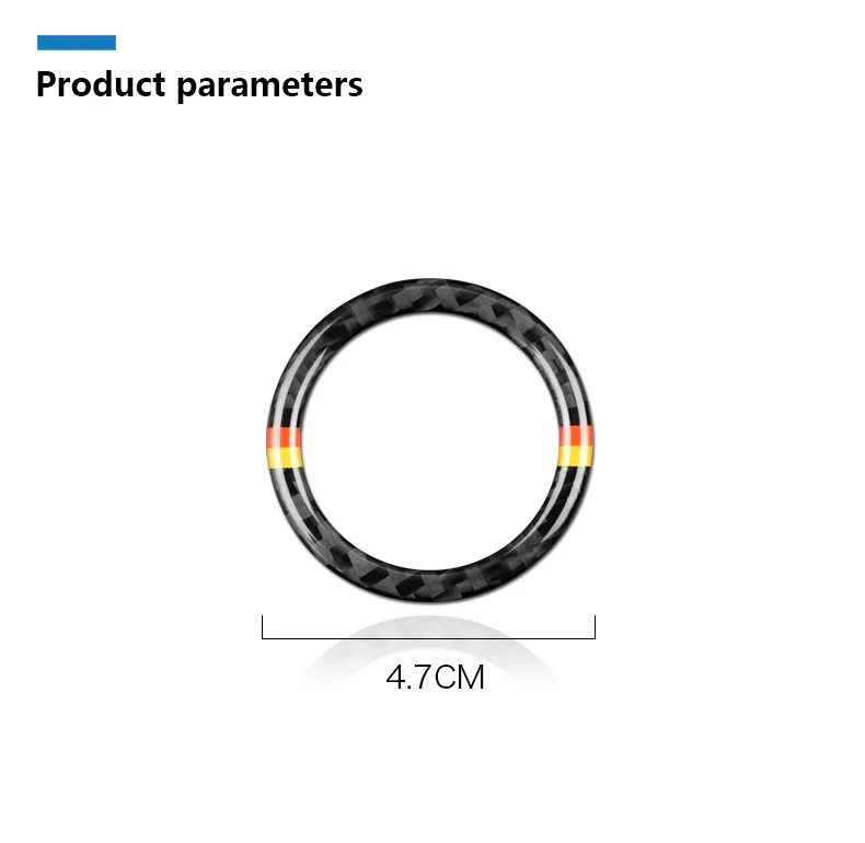 Mercedes Benz C Class W205 E Class W213 GLC Carbon Fiber Car Interior Ignition Engine Start Cover Trim Ring Sticker (10)