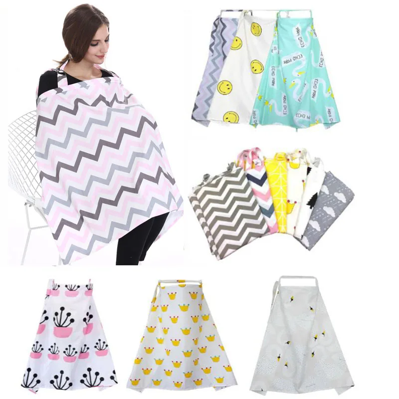 

INS Cartoon Baby Infant Breastfeeding Cover Nursing Covers Mother Breast Feeding 100% Cotton Maternity Outdoor Nursing Apron