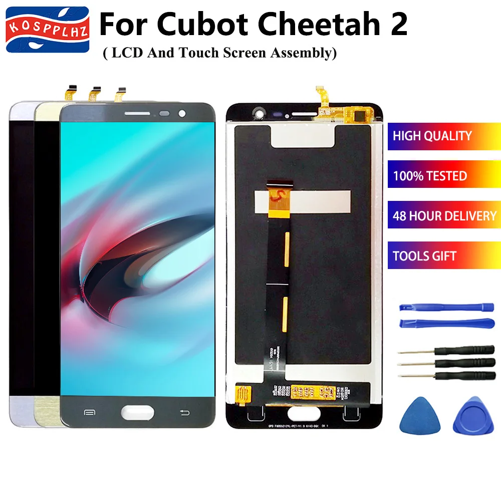 

Top Quality For Cubot Cheetah 2 LCD Display Touch Screen Digitizer Assembly Replacement Android 6.0 for Cheetah2 lcd +Tools