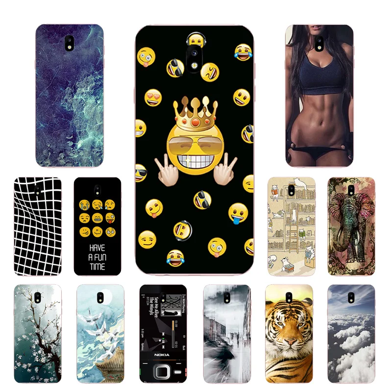 for Samsung Galaxy J5 2017 Case J530 Expression Printing Shell Phone Cases J530F Cover TPU Silicone Fundas Coque |