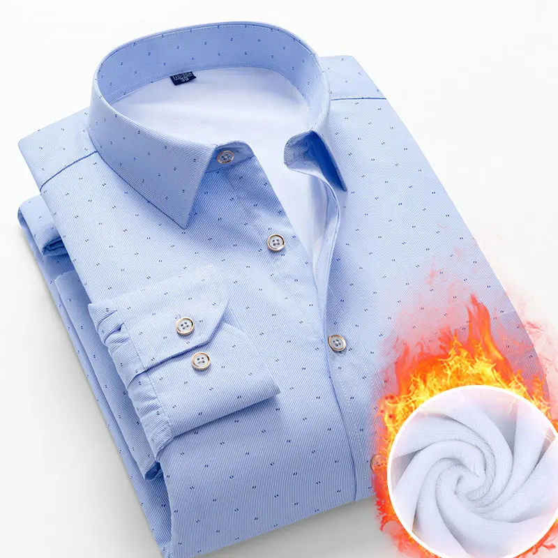 Buy Men's Winter Warm Shirt Long Sleeve Printed/Plaid