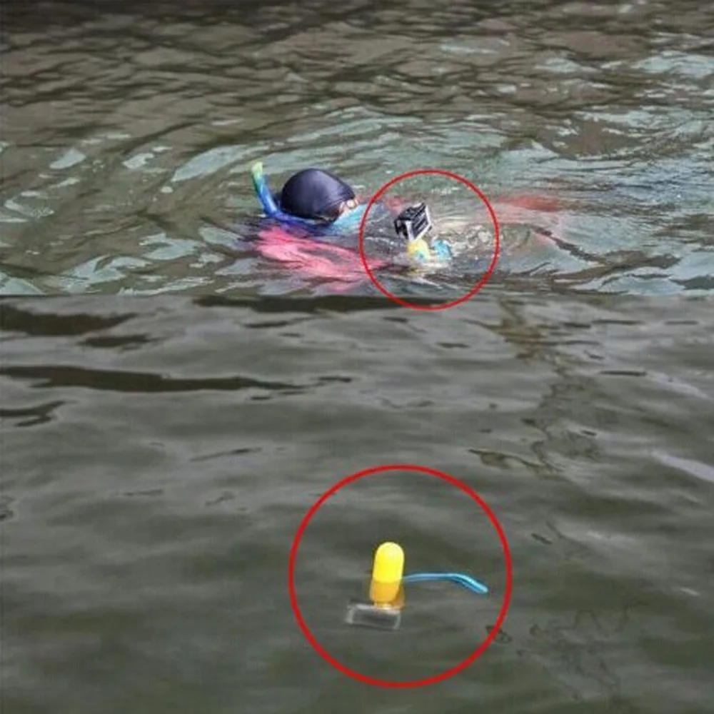 Floaty بوبر مع الشريط و مفك طويل ل Gopro Hero3 + 4 الرياضات المائية Dving Hanheld Selfiestick Selfie الطفو عصا كاميرا كيت