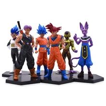 6 styles Anime Dragon Ball Z Frieza Vegeta Son Goku Trunks Beerus PVC Action Figure Doll Model Toy Christmas Gift For Children 6 styles Anime Dragon Ball Z Frieza Vegeta Son Goku Trunks Beerus PVC Action Figure Doll Model Toy Christmas Gift For Children