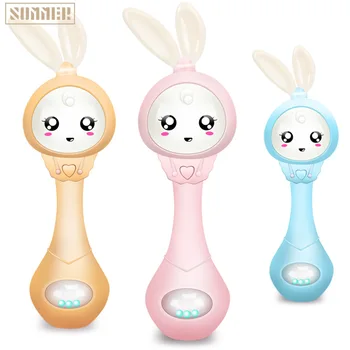 Baby Music Teether Rattle Toy for Child 0-12 Education Mobile Cot Kids Bed Bell Newborn Stroller Crib Infant Pacifier Weep Tear