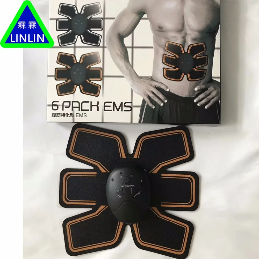 LINLIN Smart Electric Pulse Treatment Massager Abdominal Muscles Trainer Wireless Sports Back Pain Relief Exercise Fitness