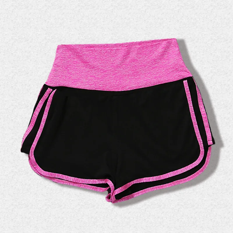 BLESSKISS/женские шорты для йоги с высокой талией, одежда для фитнеса, летние спортивные шорты из спандекса для бега, одежда для спортзала, тонкие шорты для тренировок - Цвет: pink