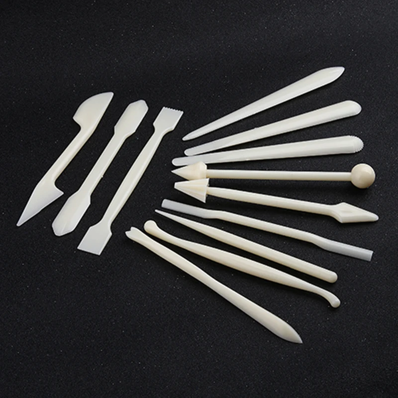 12pcs/set Cake Fondant Sugar Craft Decorating Pastry Flower Modeling