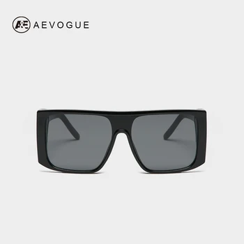 

AEVOGUE Sunglasses Women Stylish Square Big Frame Side Lens Fashion Cool Men Personality Sun Glasses UV400 AE0711