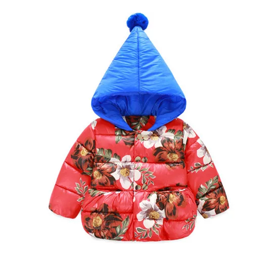 

Christmas Gift Girls Coat Ddown Full Sleeve Hooded Warm Sutumn Winter Children Clothing Outwear Light Jackets For Girls KW-1637