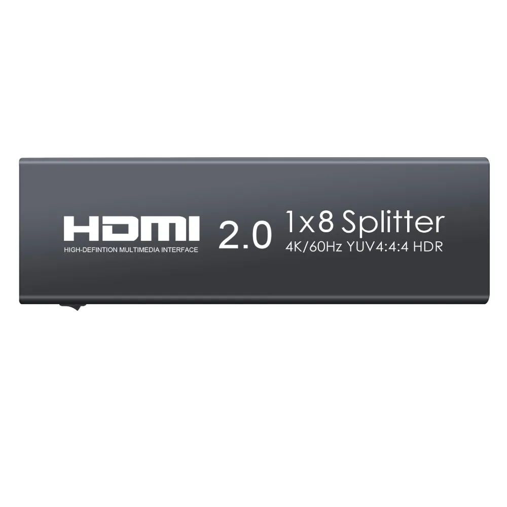 Proster HDMI 2.0 Splitter 8 Way HDMI Splitter Support 4K HDR 1 in 8 out HDMI Distribution Amplifier for Xbox One X PS4 Pro Sky