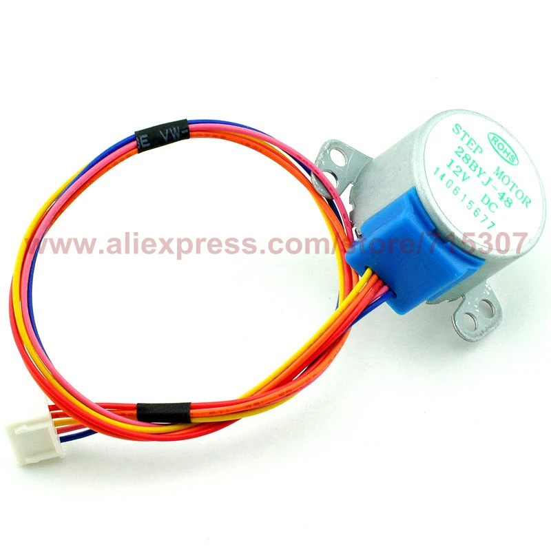 

PHISCALE 1piece Stepper motor 12V 4-phase 5-wires motor for ULN2003 Driver Board