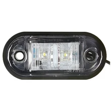 12V / 24V 2 LED Side Marker Lights Lamp For Car Truck Trailer E-marked White