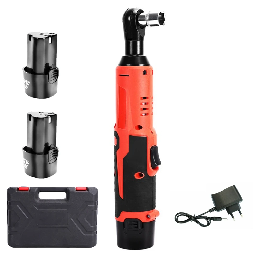 12V Impact Wrench Set Cordless Electric Wrench Ratchet Rechargeable Battery Led Working Electric
