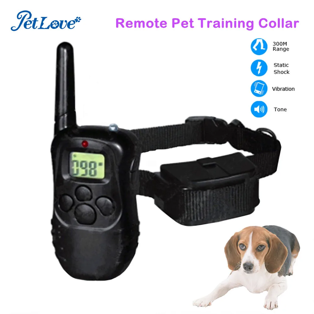Vibration and Static Stimulation 330 Yards Wireless Dog Training Collar