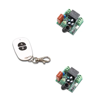 

New Arrival Mini 220V Wireless RF Remote Control Relay Switch Remote Controller Systerm Transmitter+2pcs Receiver 315/433Mhz