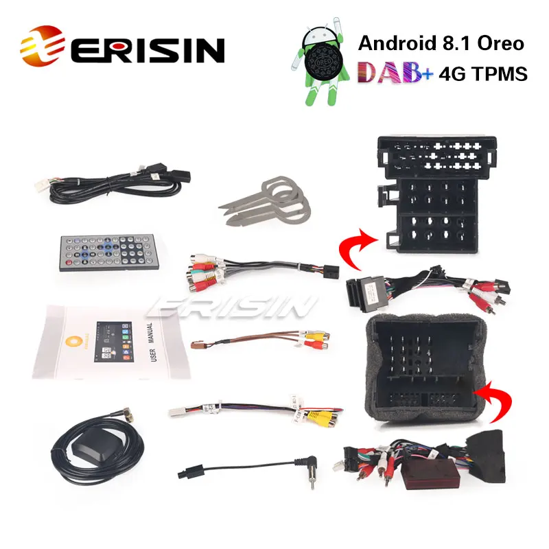 Sale Erisin ES7628A 7" Android 8.1 DAB+ Radio DVD Player 4G TPMS Car GPS Navigation for Audi A4 Two UI styles 5 Sale Erisin ES7628A 7" Android 8.1 DAB+ Radio DVD Player 4G TPMS Car GPS Navigation for Audi A4 Two UI styles 5