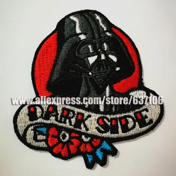 

10pcs/lot CustomStar Wars Character Vader Love Dark Side Patches Movie Animated Costume Embroidered applique iron on badges