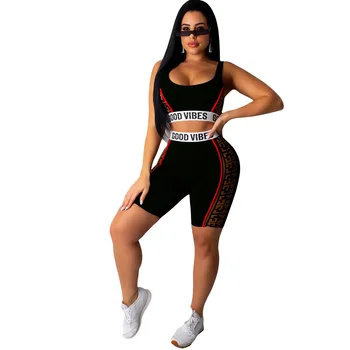 

Summer Autumn Women Two Piece Set Top and Pants Plus Size Tracksuit Sweatsuit Outfit Letter Print Active Sets